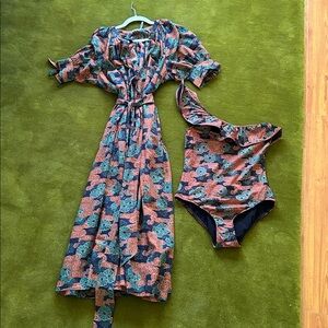 Ulla Johnson Martina Swimsuit & Selena Coverup Dress